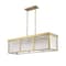 Z-Lite Carnaby Pendant, 10-Light, 12 In.W x 42.25 In.L x 12 In.H, Modern Gold/Clear Ribbed 7504-42L-MGLD - alternate 5